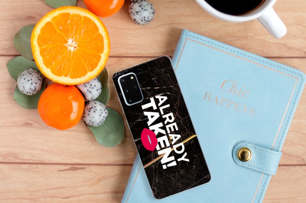 Samsung Galaxy S20 Plus Siliconen hoesje met naam Already Taken Black B2C Telecom