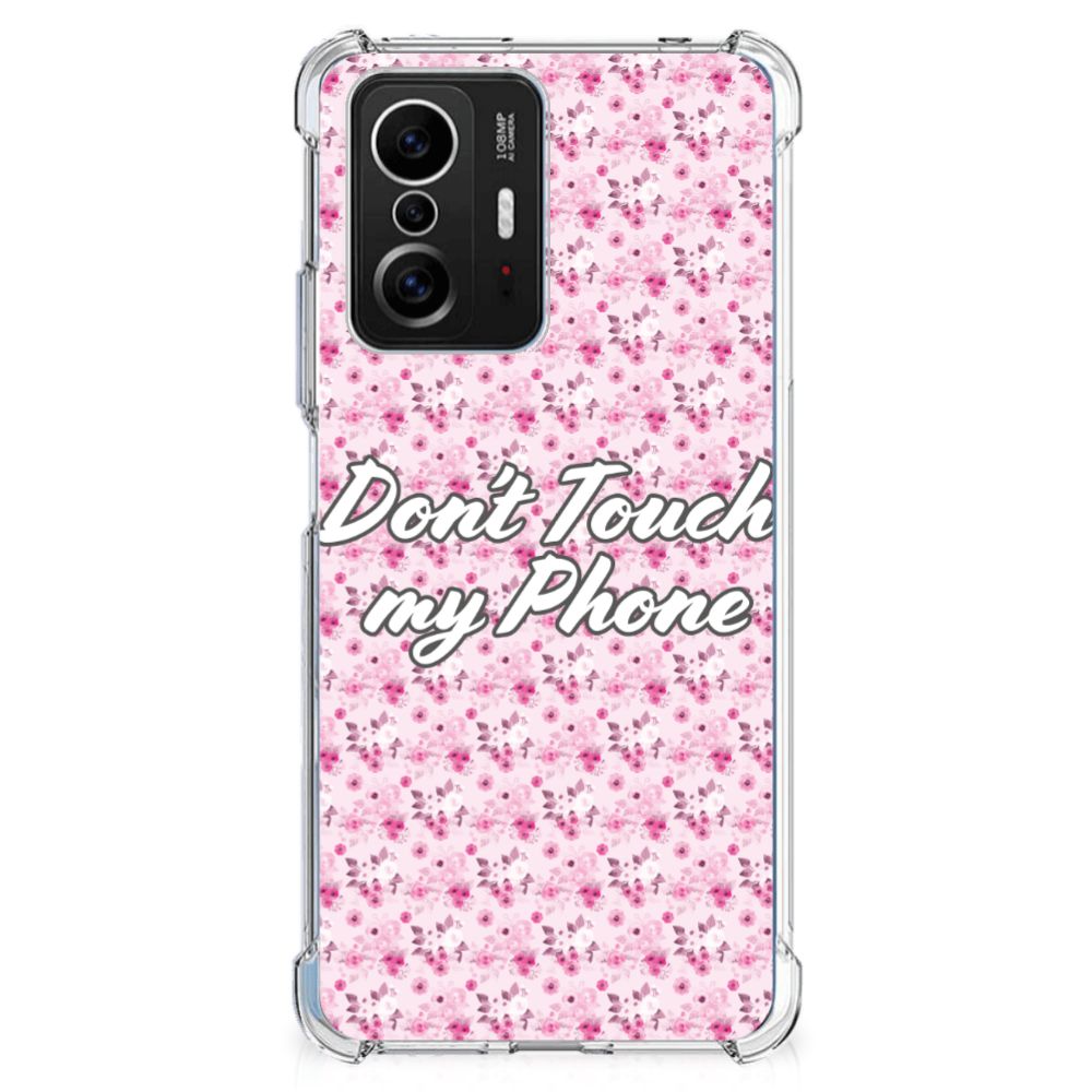 Xiaomi 11T | 11T Pro Anti Shock Case Flowers Pink DTMP