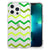 Apple iPhone 13 Pro Doorzichtige Silicone Hoesje Zigzag Groen B2C Telecom