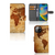 Apple iPhone 14 Flip Cover Wereldkaart met wereldkaart design 🌍 en ruimte voor pasjes.
