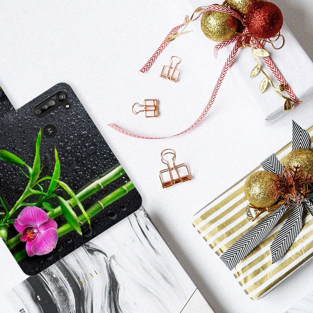 Motorola G8 Power Hoesje Orchidee