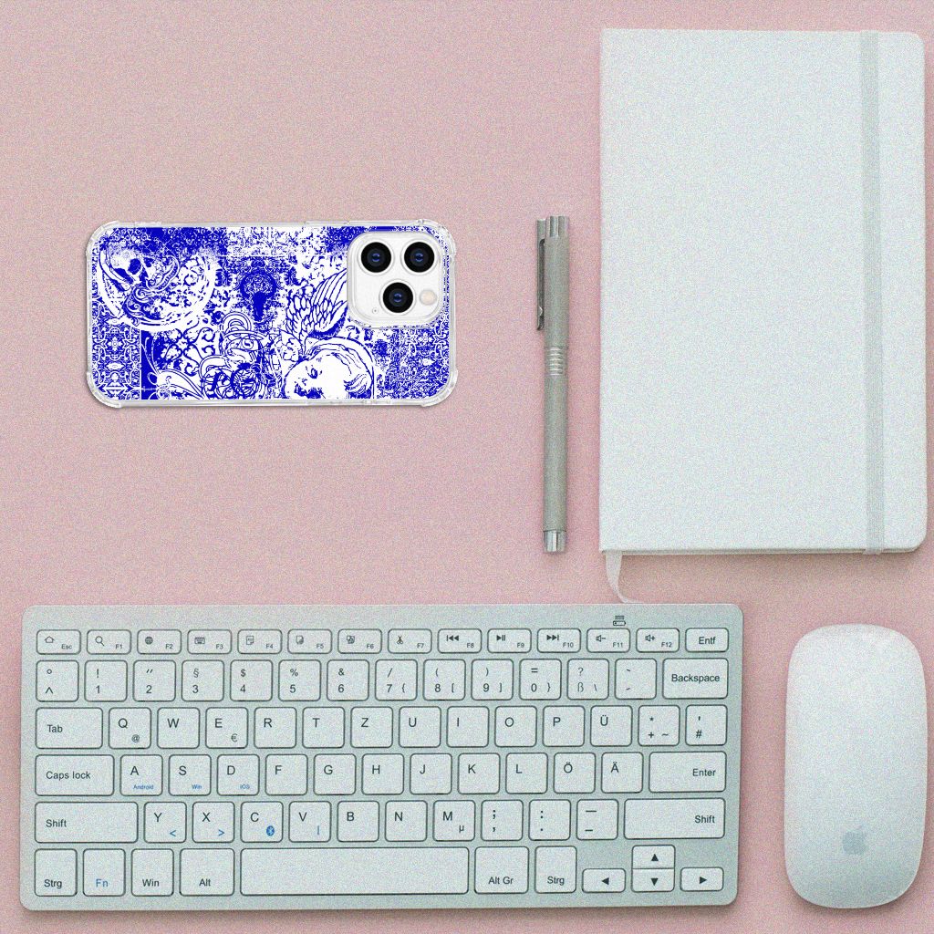 Extreme Case iPhone 14 Pro Angel Skull Blauw B2C Telecom