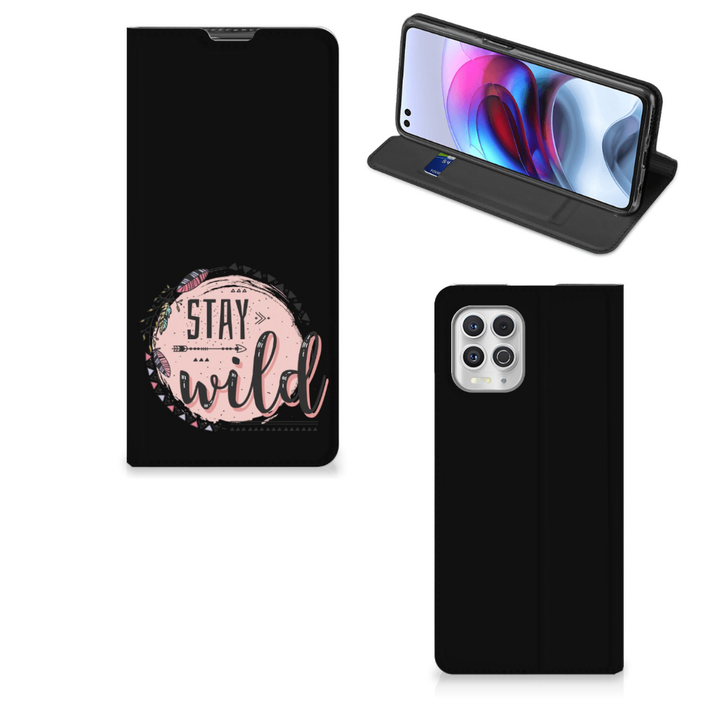 Motorola Moto G100 Magnet Case Boho Stay Wild - B2C Telecom