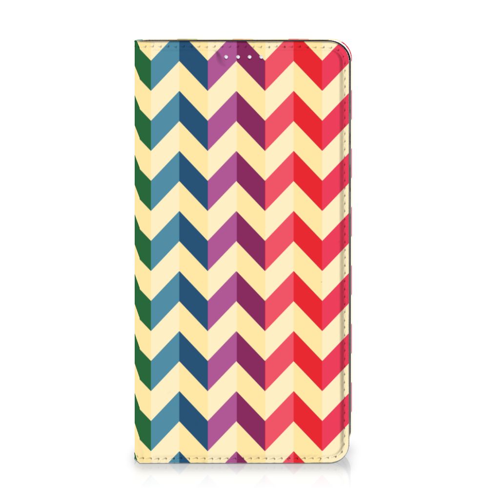 Samsung Galaxy S20 FE Hoesje met Magneet Zigzag Multi Color - B2C Telecom