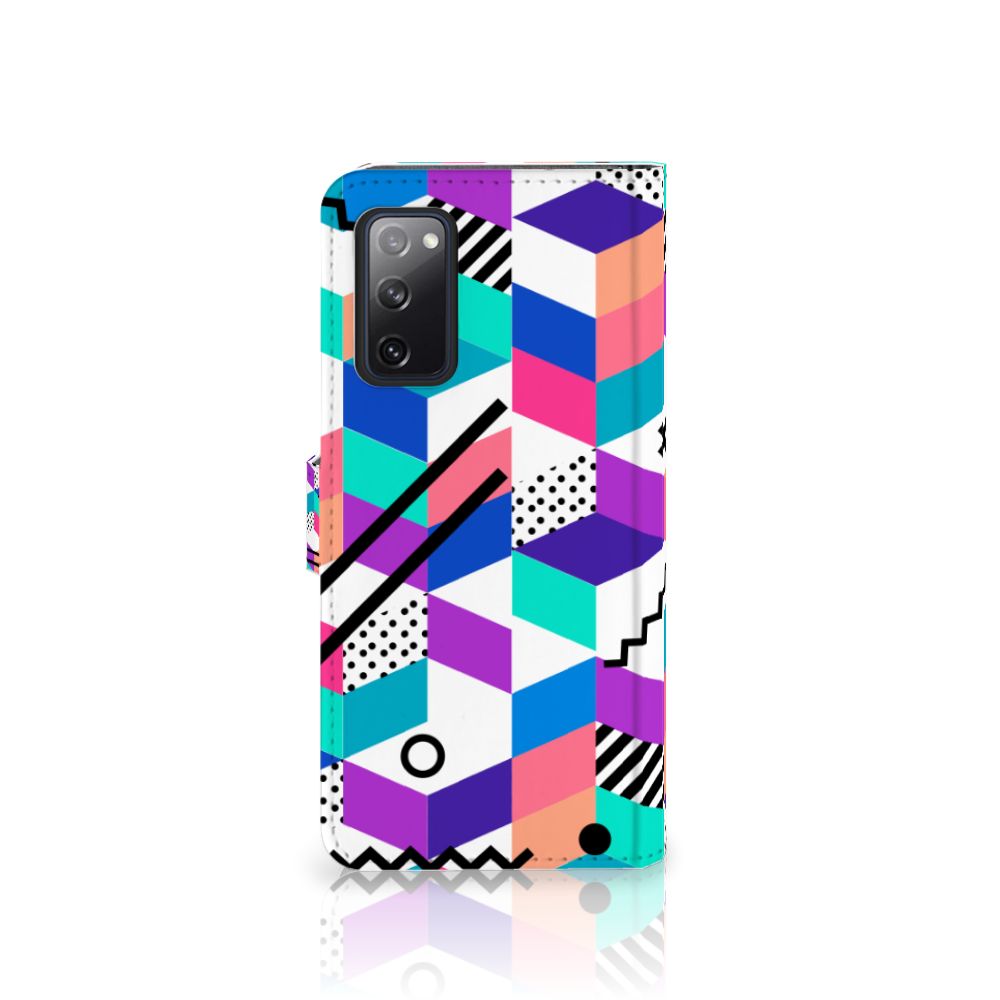 Samsung Galaxy S20 FE Book Case Blokken Kleurrijk