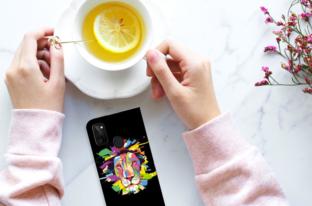 Samsung Galaxy M30s | M21 Magnet Case Lion Color - B2C Telecom
