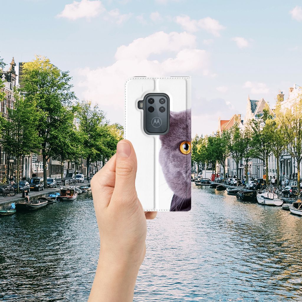 Motorola One Zoom Hoesje maken Kat - B2C Telecom