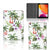 Flip Case Flamingo Palms - collage met voor-, achter- en binnenkant