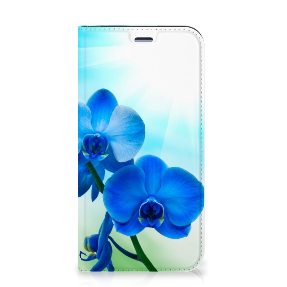 iPhone 12 Mini Smart Cover Orchidee Blauw - Cadeau voor je Moeder - B2C Telecom