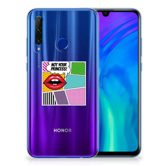 Honor 20 Lite Silicone Back Cover Popart Princess