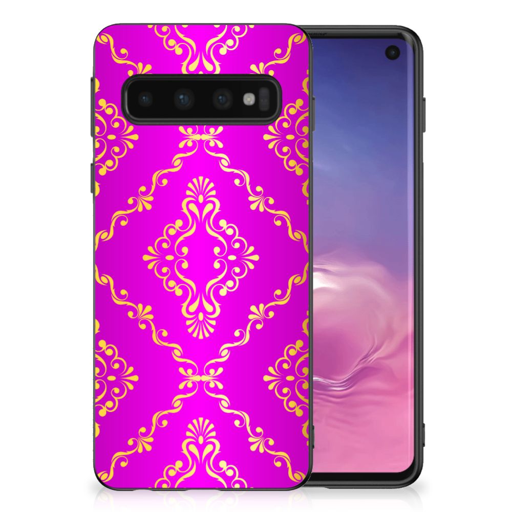 Hoesje TPU Samsung Galaxy S10 Barok Roze B2C Telecom