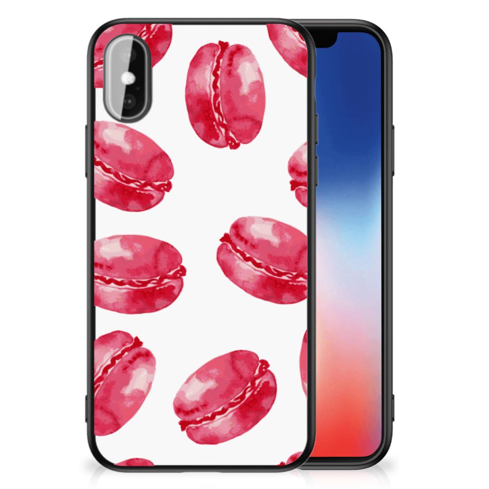 iPhone X | Xs Back Cover Hoesje Pink Macarons