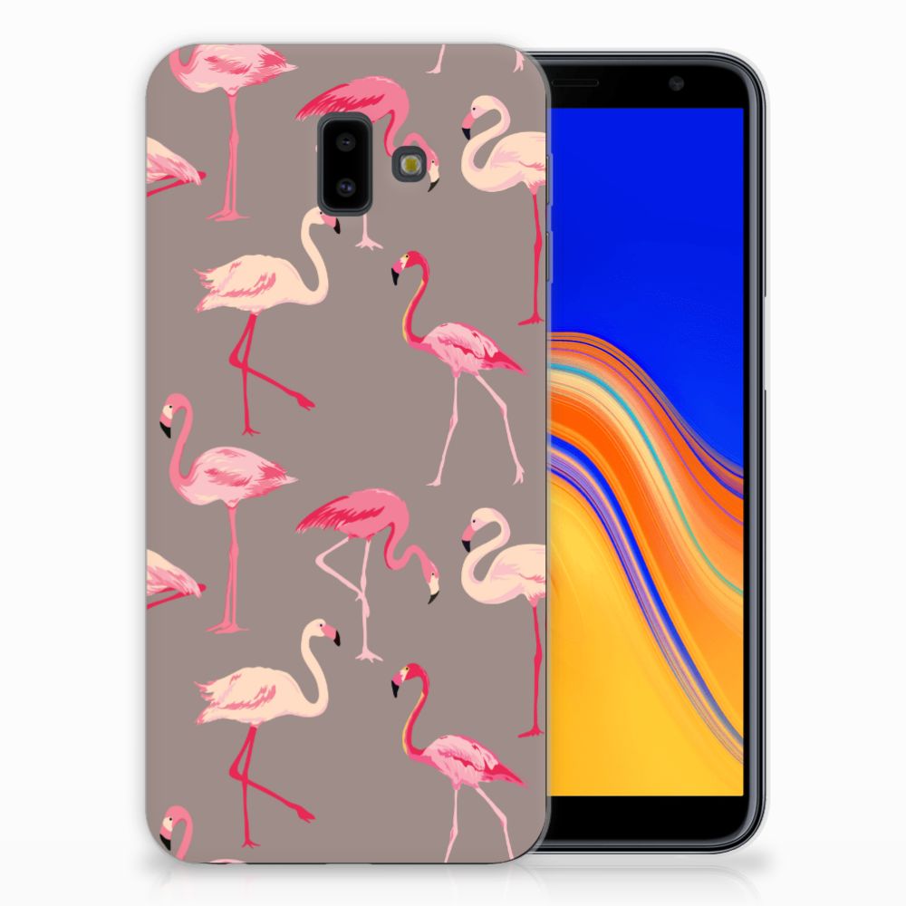 Samsung Galaxy J6 Plus (2018) TPU Hoesje Flamingo