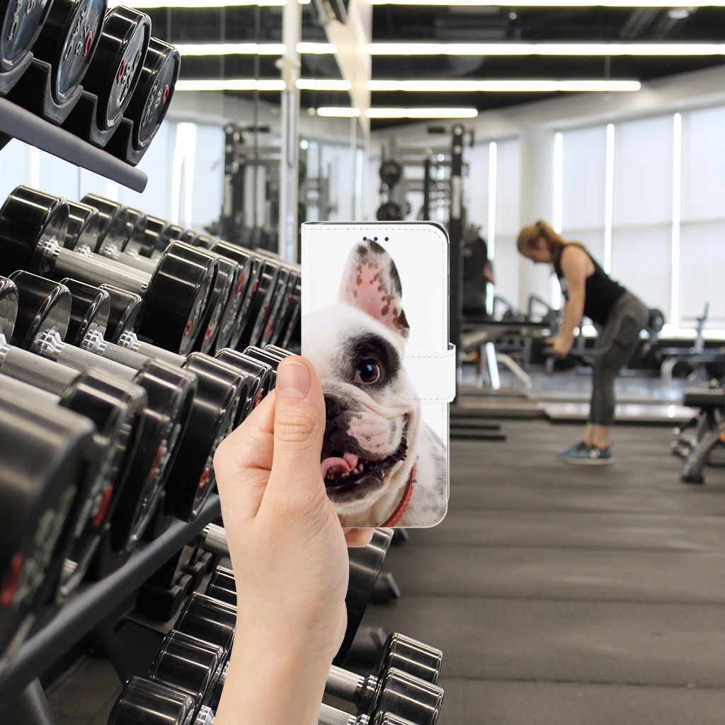 Samsung Galaxy S10 Telefoonhoesje met Pasjes Franse Bulldog