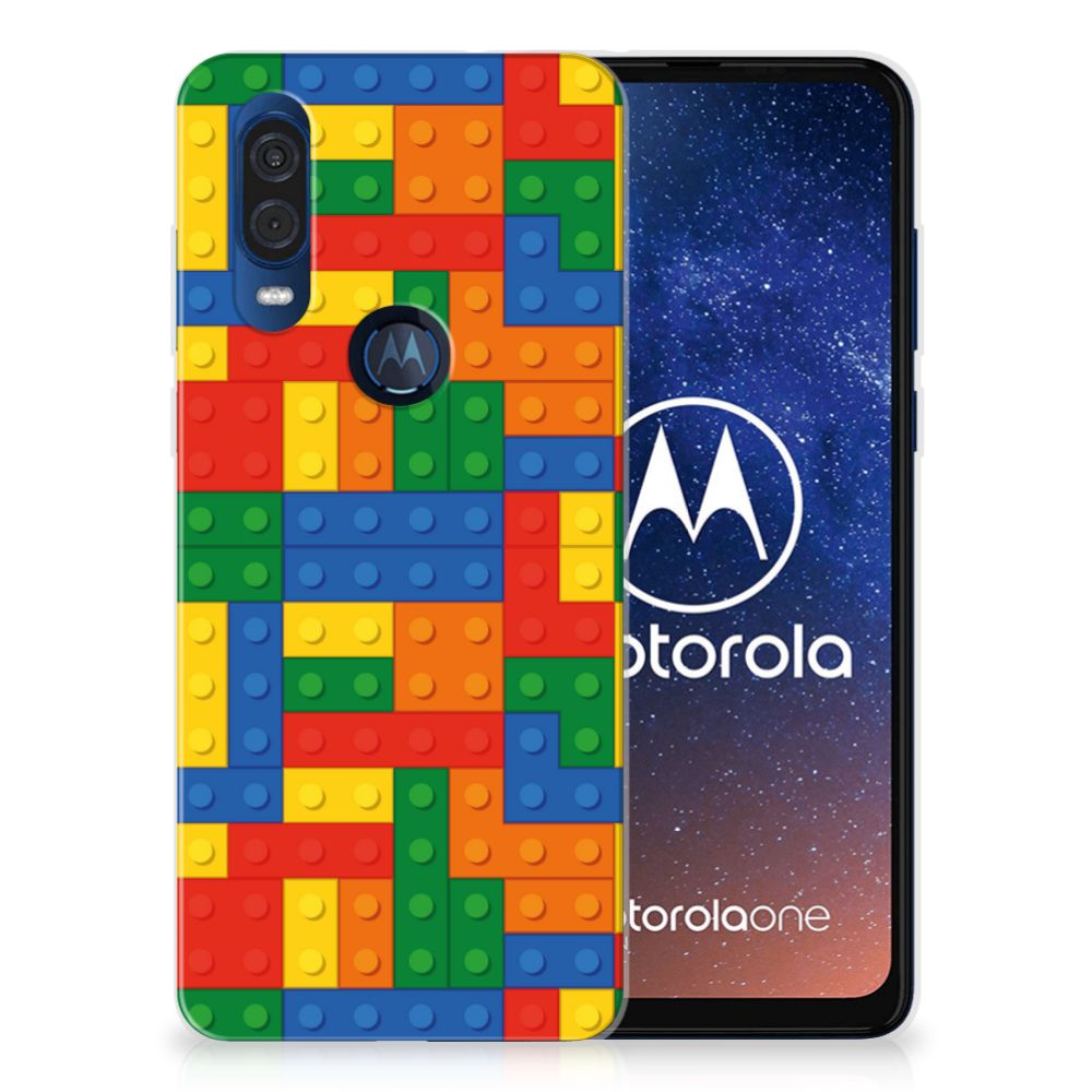 Motorola One Vision TPU bumper Blokken