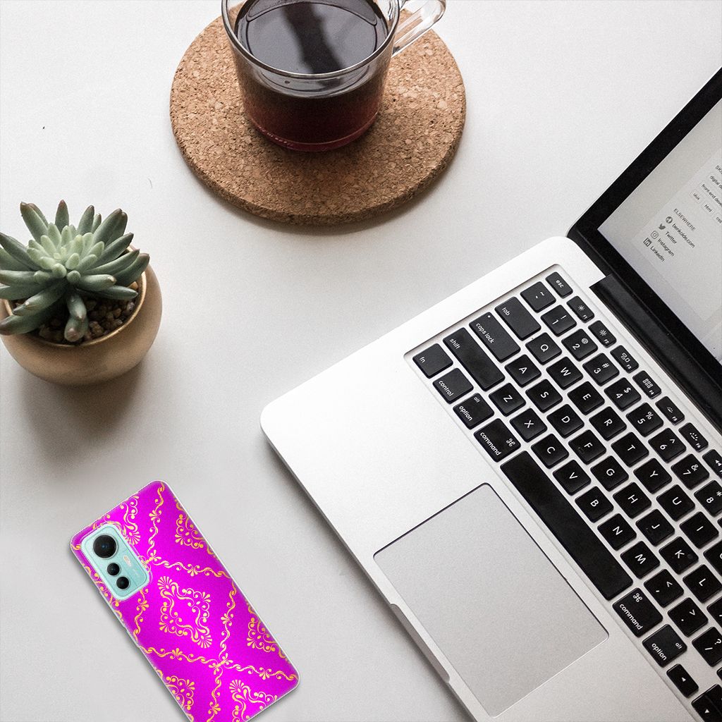 Siliconen Hoesje Xiaomi 12 Lite Barok Roze B2C Telecom