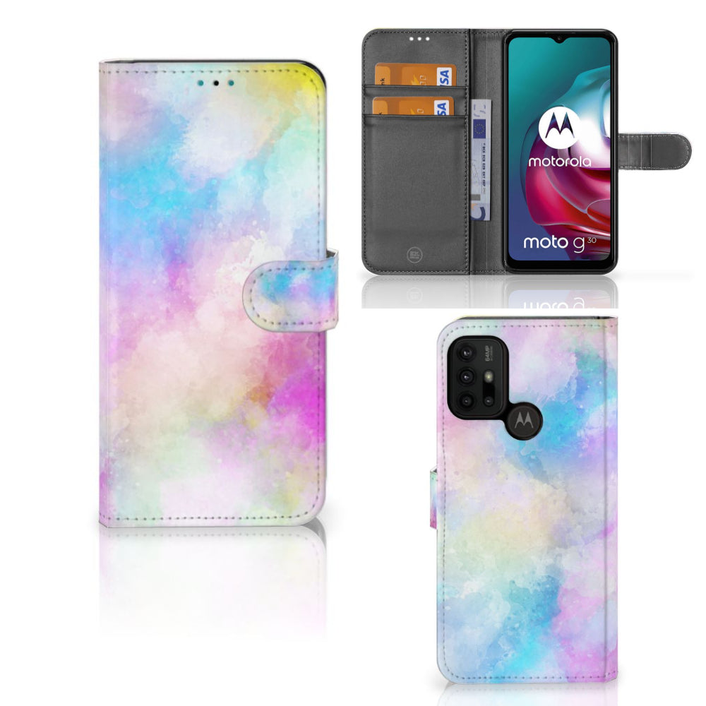 Hoesje Motorola Moto G10 | G20 | G30 Watercolor Light