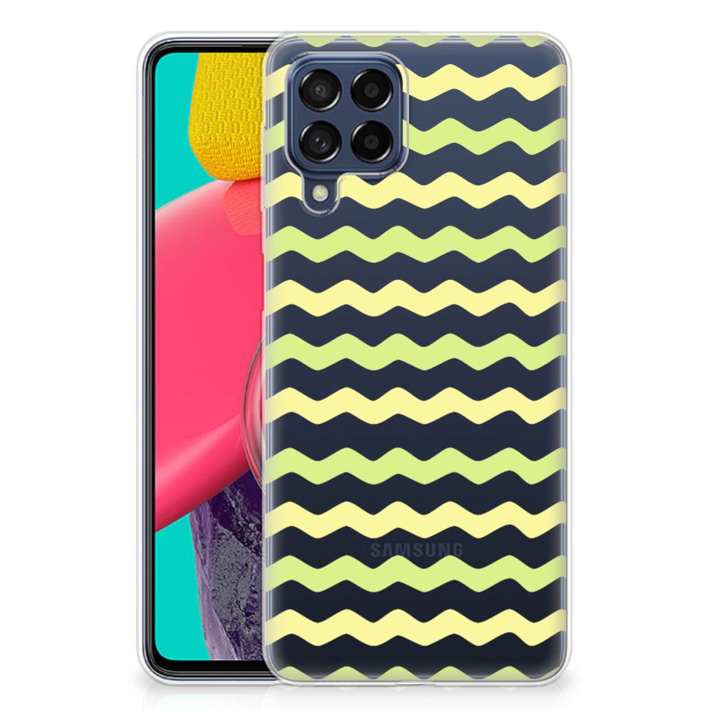 Samsung Galaxy M53 TPU bumper Waves Yellow