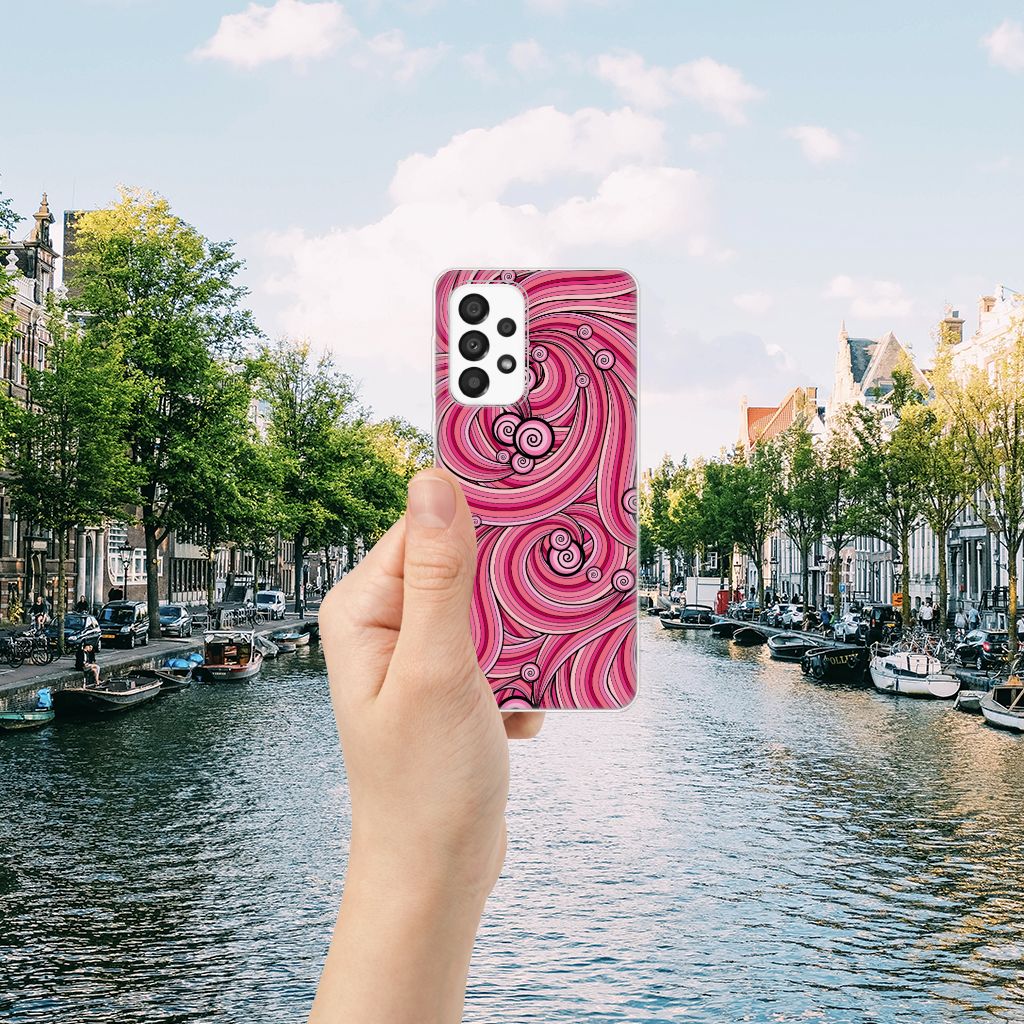 Samsung Galaxy A33 5G Hoesje maken Swirl Pink B2C Telecom