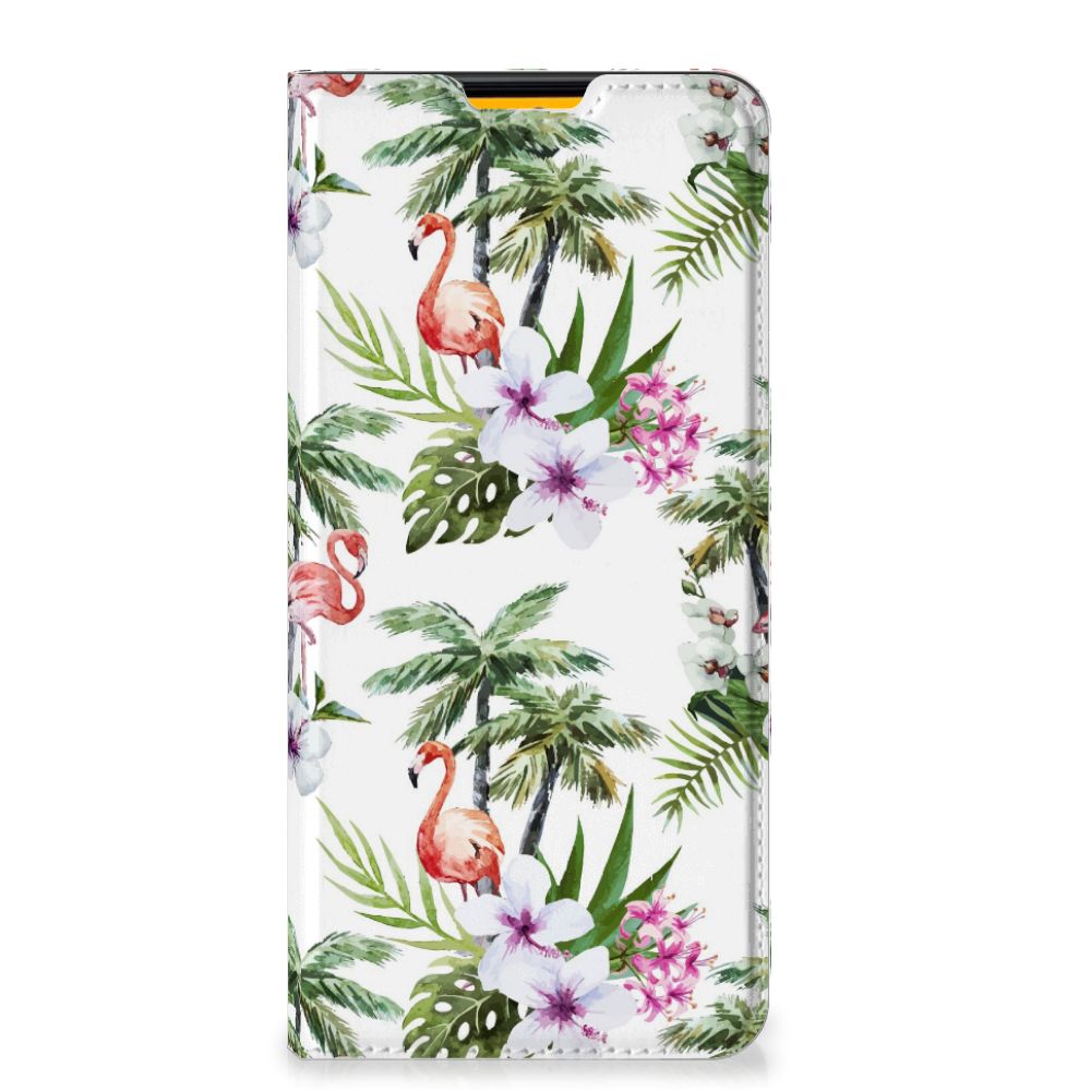Samsung Galaxy M52 Hoesje maken Flamingo Palms - B2C Telecom