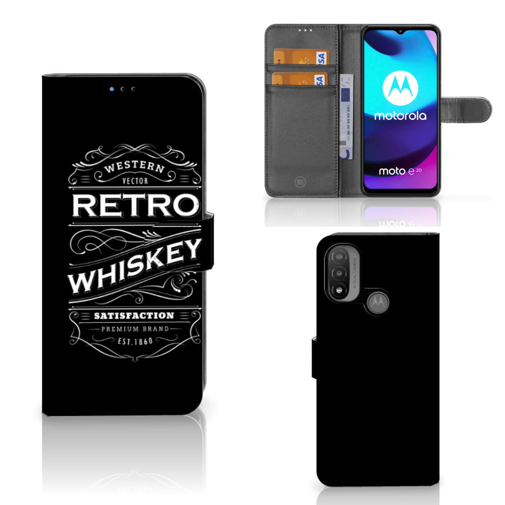 Motorola Moto E20 | E30 | E40 Book Cover Whiskey