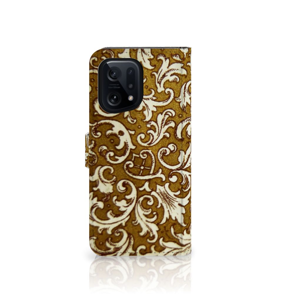Wallet Case OPPO Find X5 Barok Goud