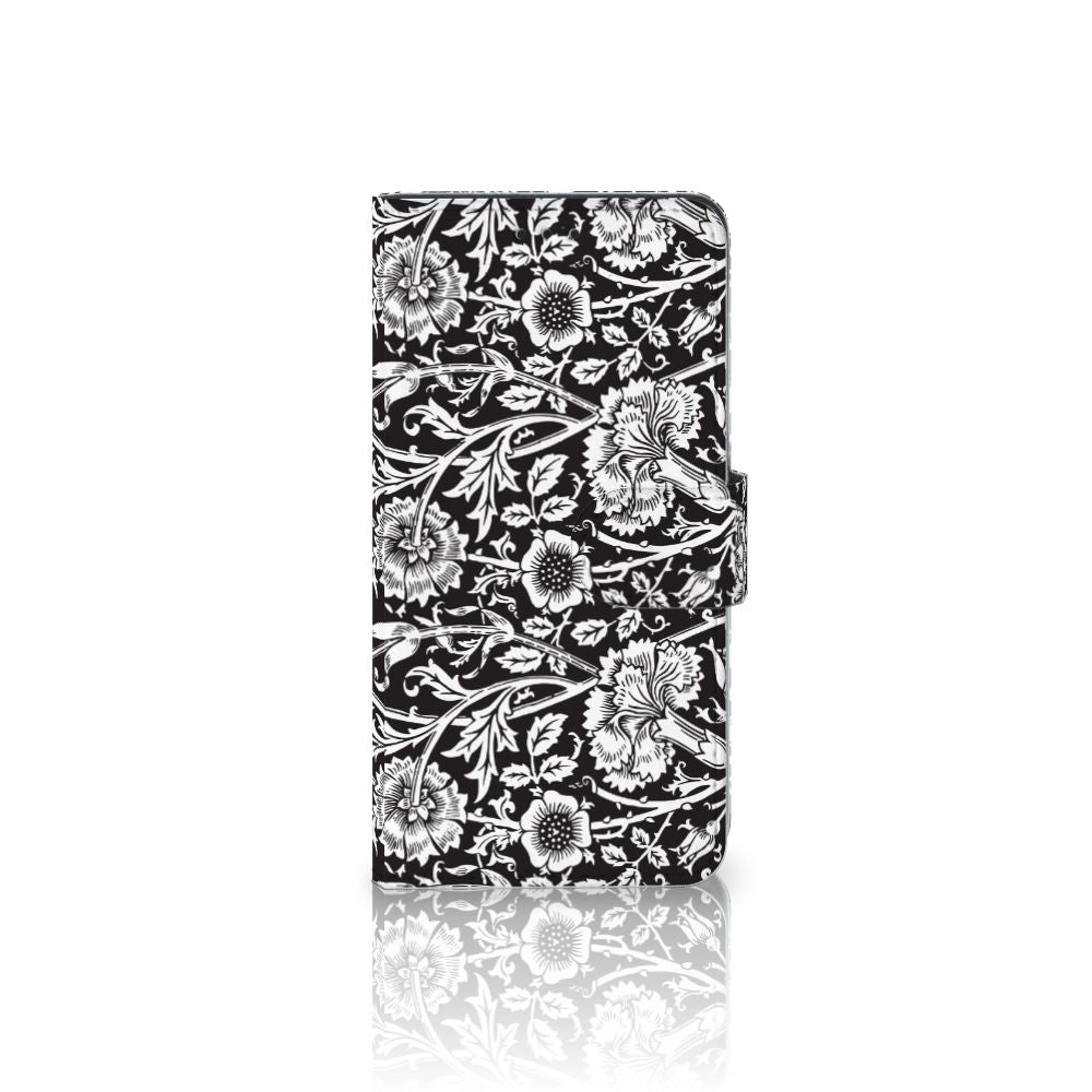 Huawei P10 Lite Hoesje Black Flowers