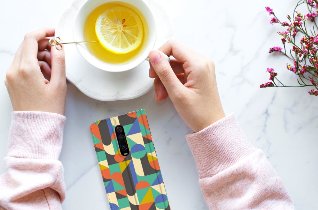 Xiaomi Redmi K20 Pro Hoesje met Magneet Funky Retro - B2C Telecom