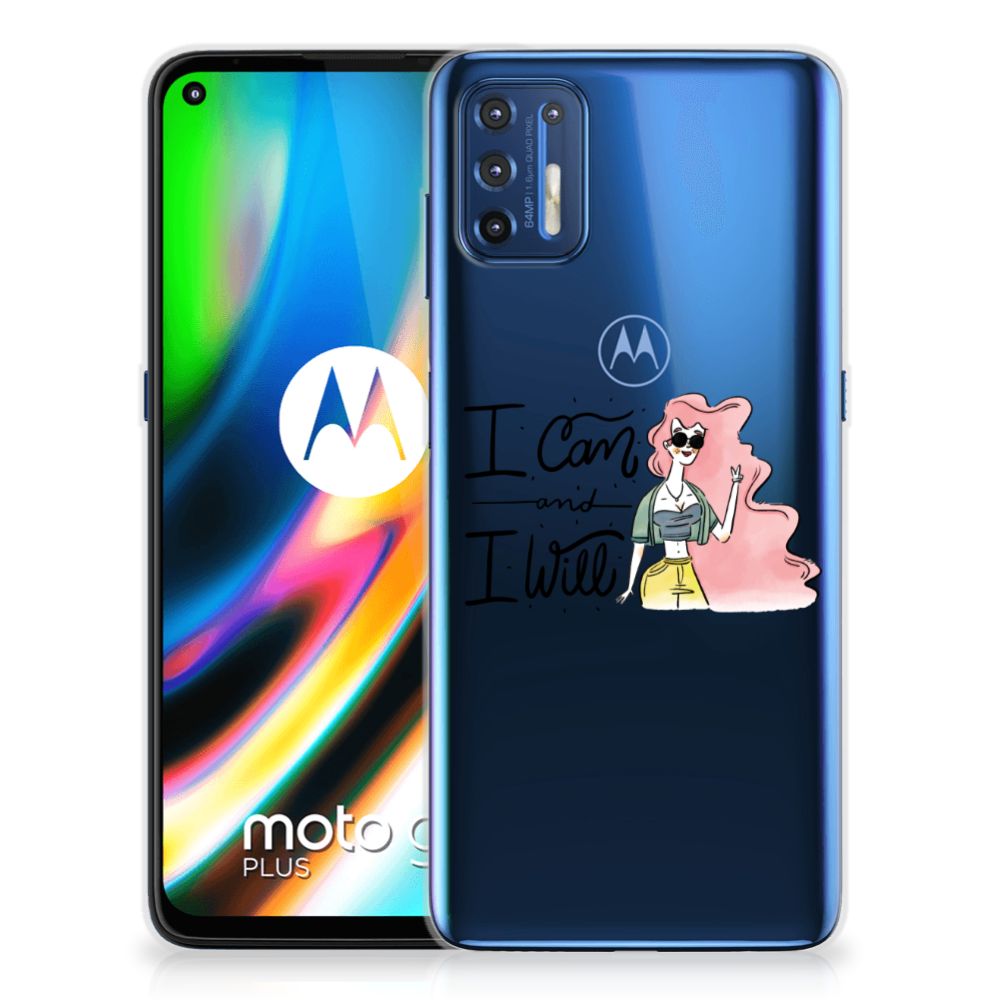 Motorola Moto G9 Plus Telefoonhoesje met Naam i Can B2C Telecom