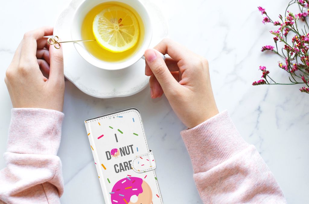 Samsung Galaxy A41 Book Cover Donut Roze