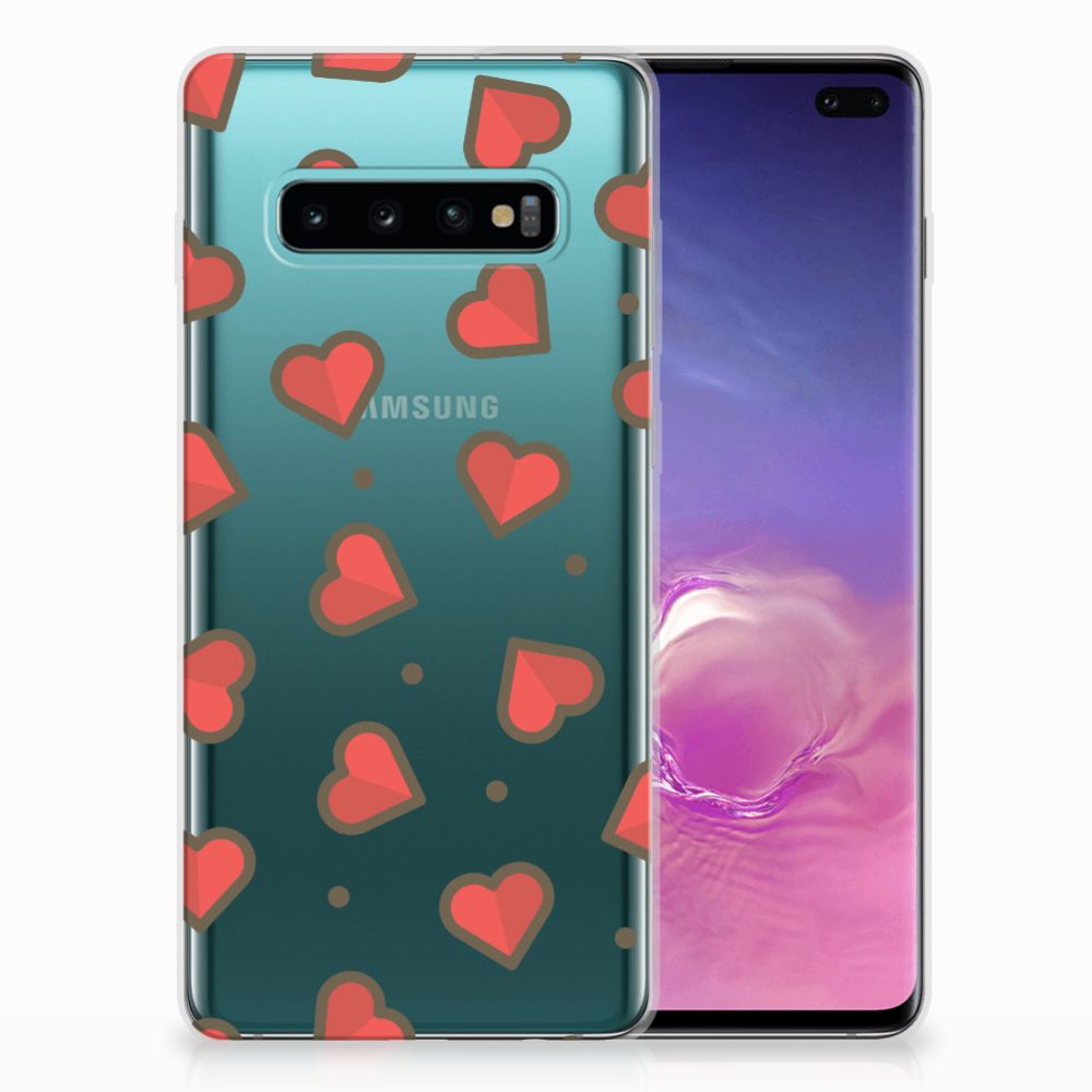 Samsung Galaxy S10 Plus TPU bumper Hearts