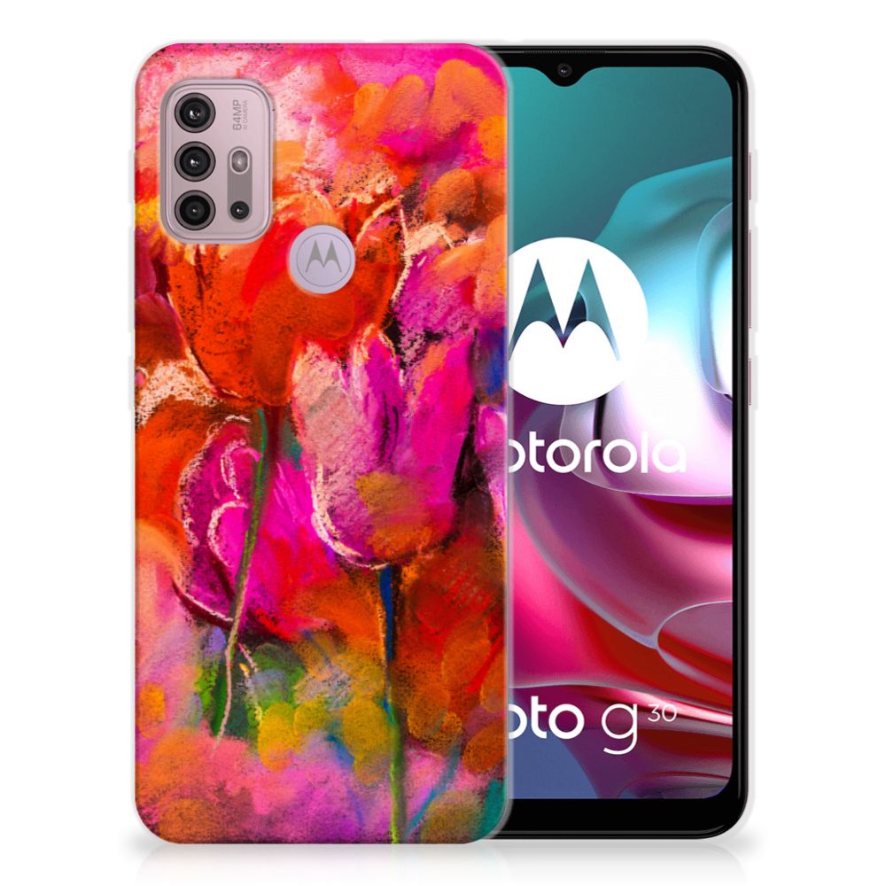 Hoesje maken Motorola Moto G30 | G10 Tulips