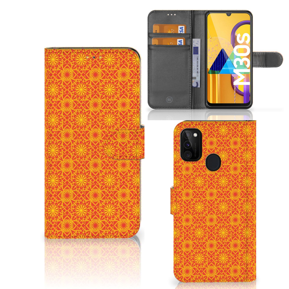 Samsung Galaxy M21 | M30s Telefoon Hoesje Batik Oranje