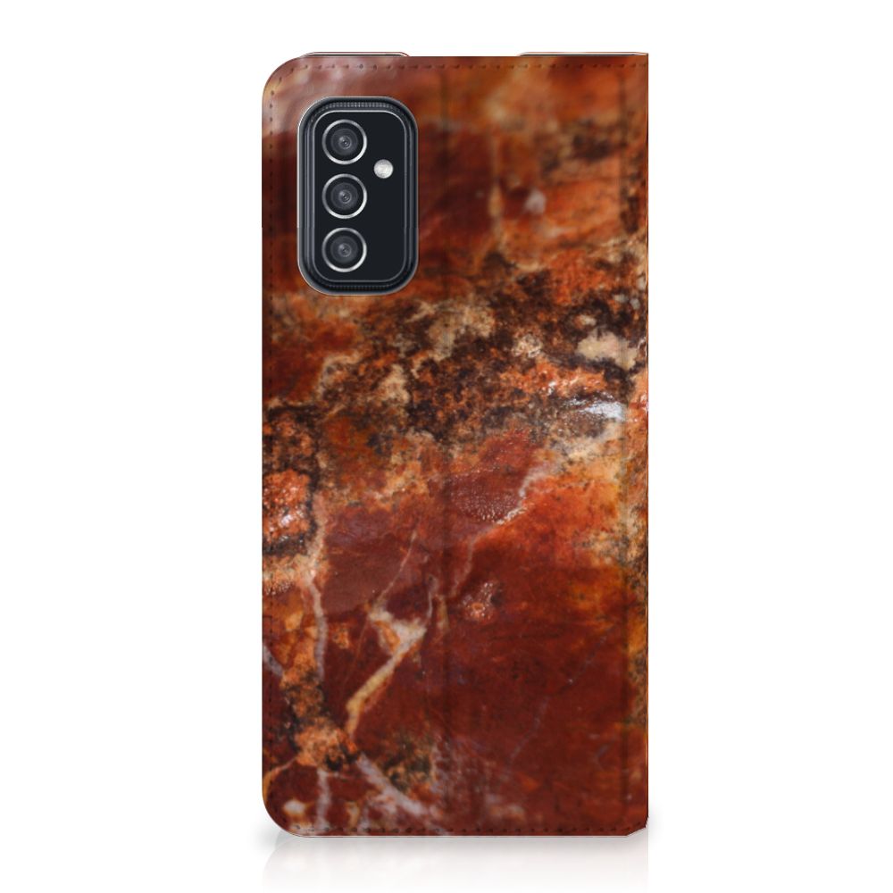 Samsung Galaxy M52 Standcase Marmer Bruin - B2C Telecom
