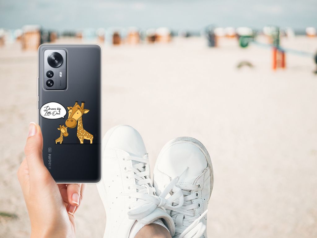 Xiaomi 12 Pro Telefoonhoesje met Naam Giraffe B2C Telecom