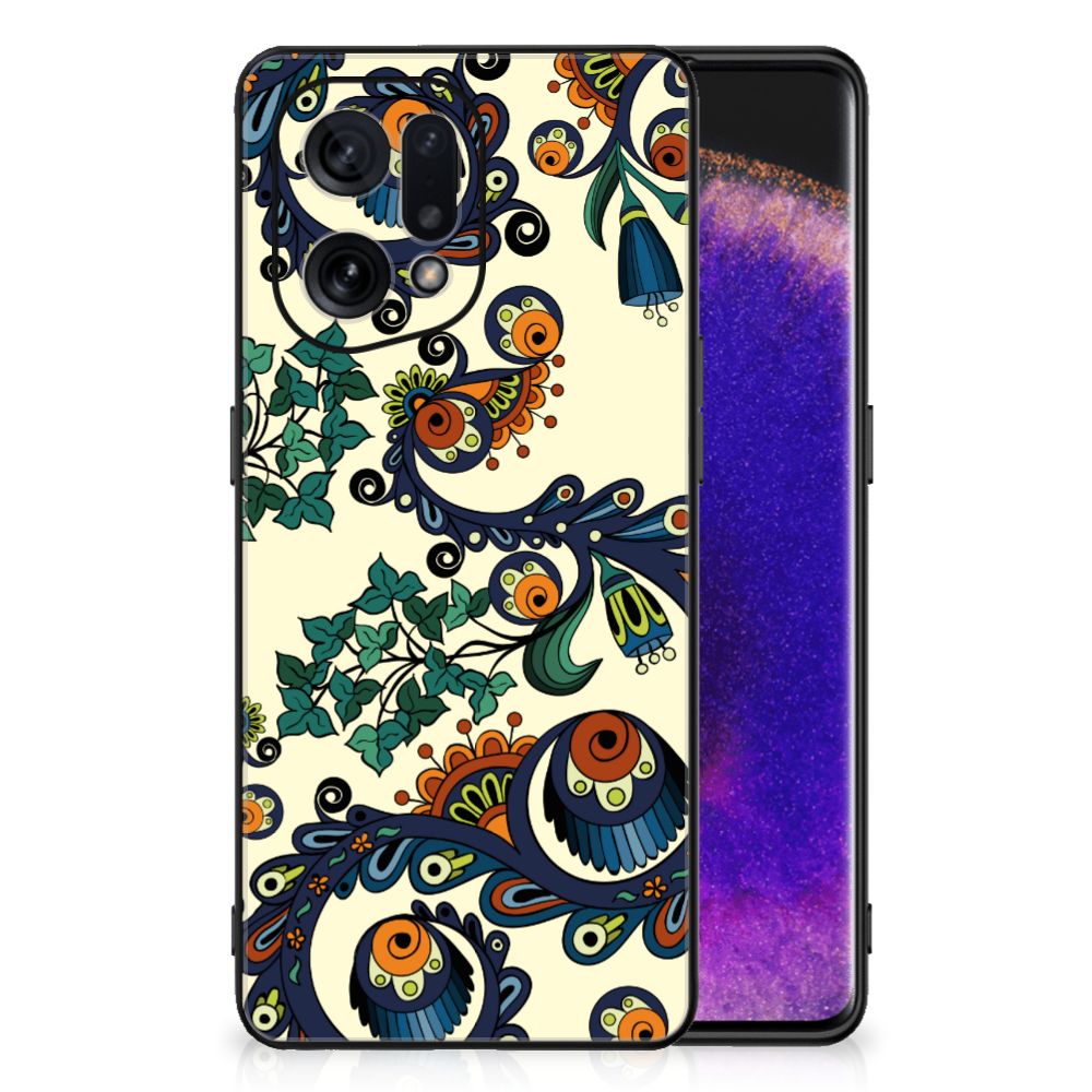 Back Cover OPPO Find X5 Barok Flower