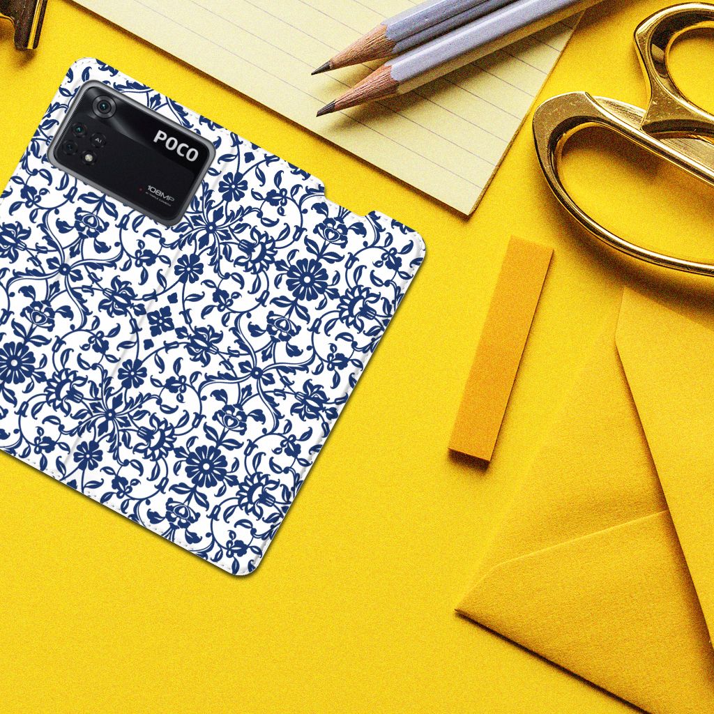 Poco X4 Pro 5G Smart Cover Flower Blue - B2C Telecom