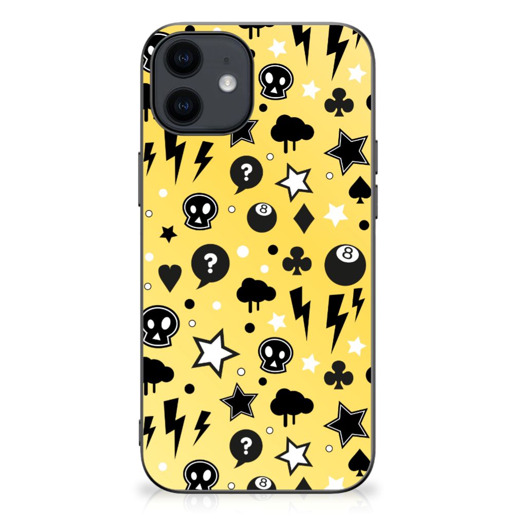 Mobiel Case iPhone 12 Pro | 12 (6.1") Punk Geel