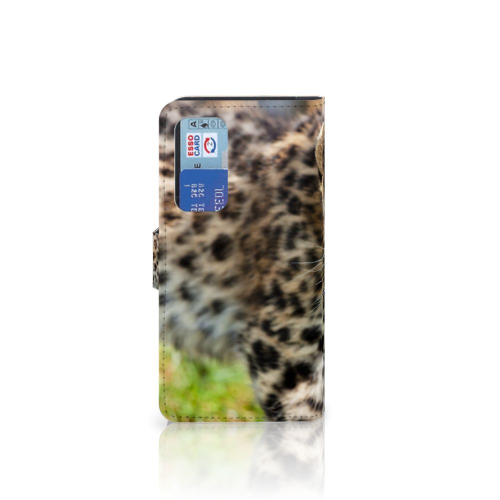 Huawei P40 Telefoonhoesje met Pasjes Baby Luipaard