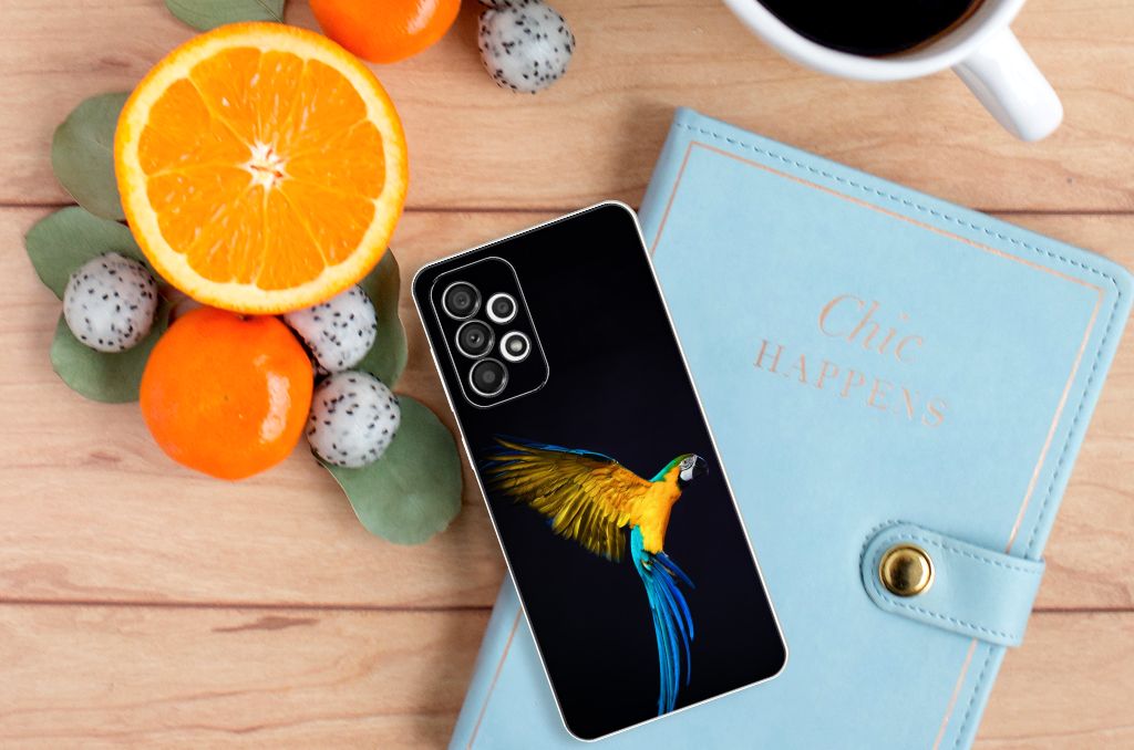 Samsung Galaxy A73 5G TPU Hoesje Papegaai B2C Telecom