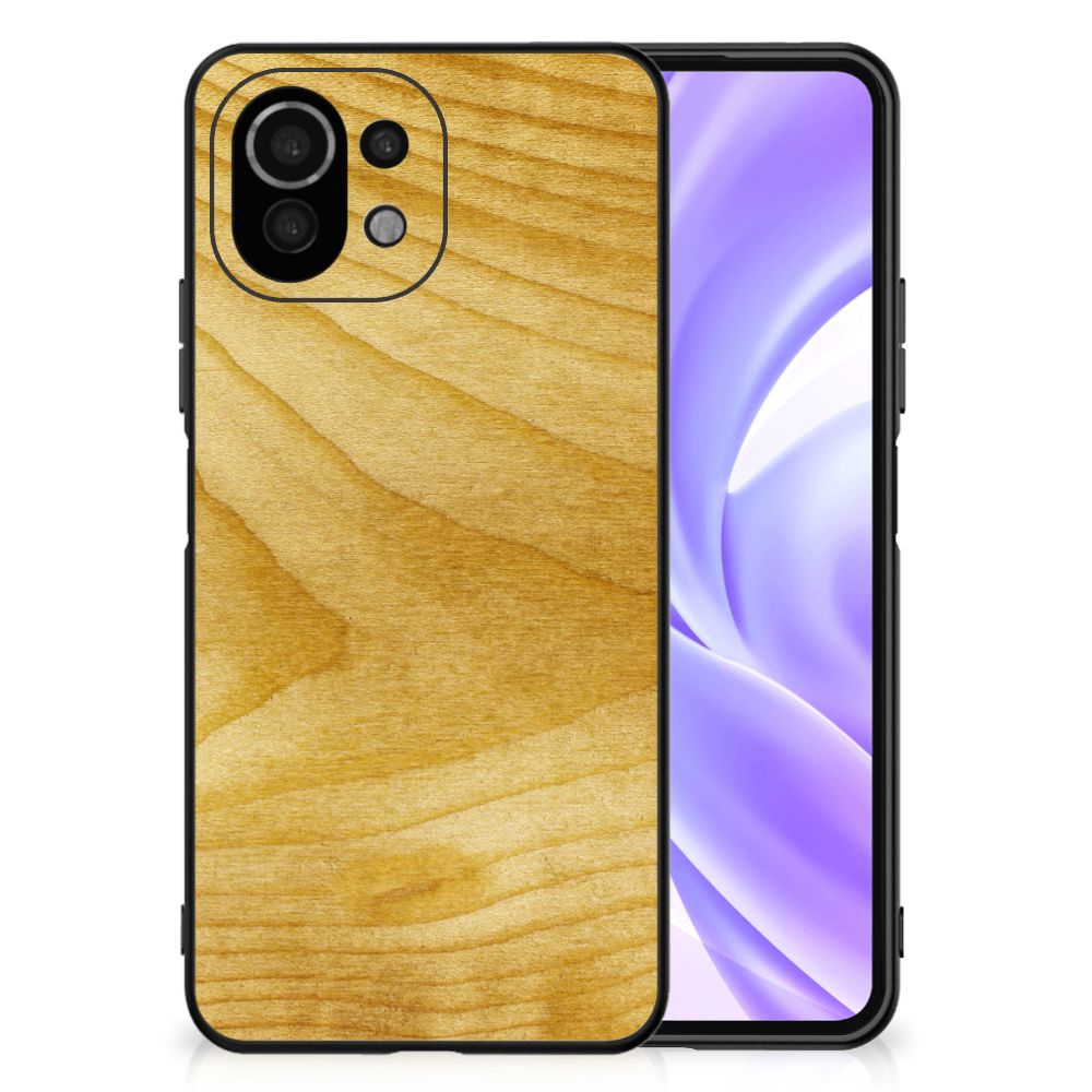 Xiaomi 11 Lite 5G NE | Mi 11 Lite Houten Print Telefoonhoesje Licht Hout