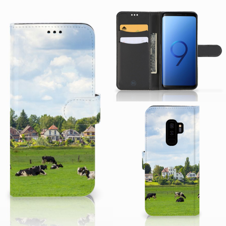 Samsung Galaxy S9 Plus Telefoonhoesje met Pasjes Koeien