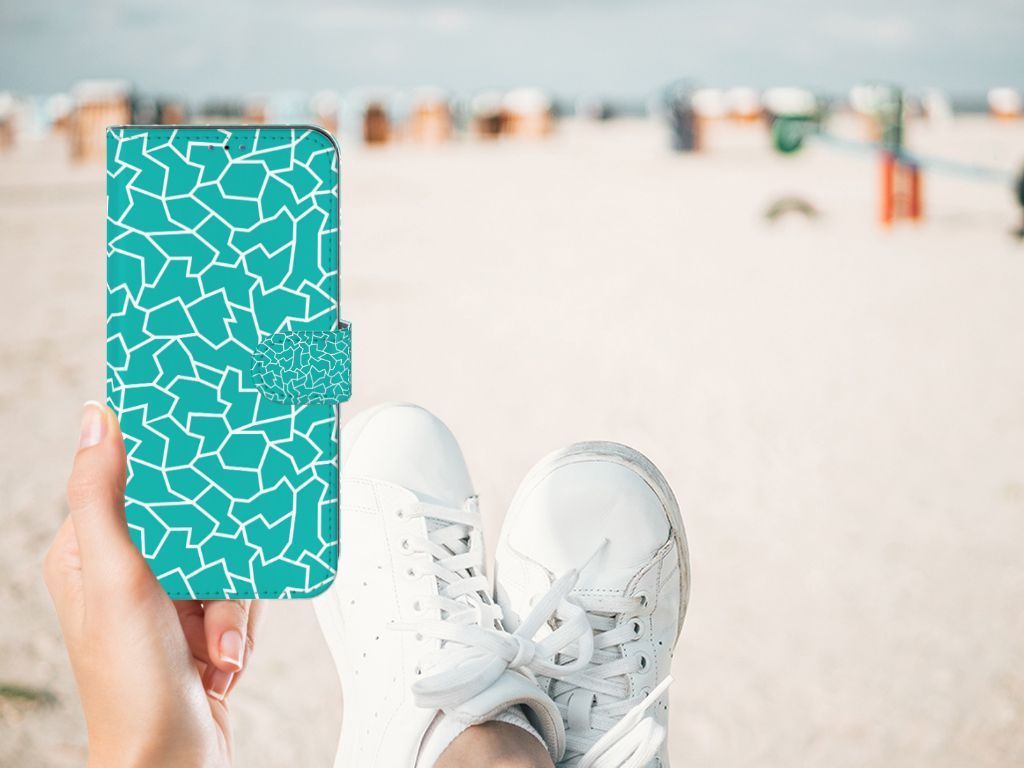 Samsung Galaxy A03s Hoesje Cracks Blue