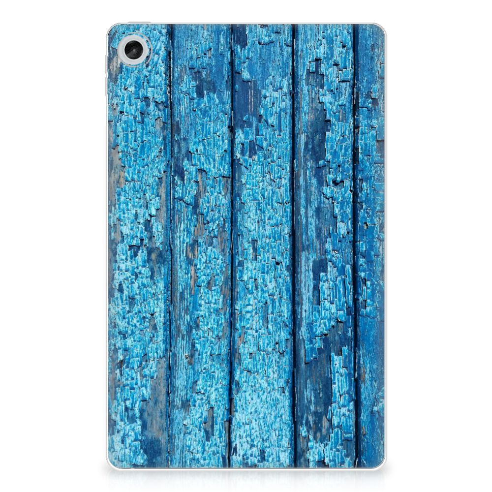 Lenovo Tab M10 Plus (3e generatie) Silicone Tablet Hoes Wood Blue - B2C Telecom