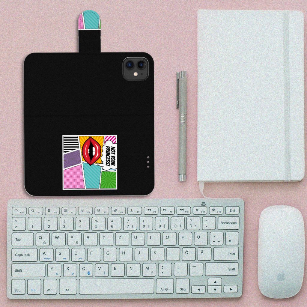 Apple iPhone 11 Wallet Case met Pasjes Popart Princess