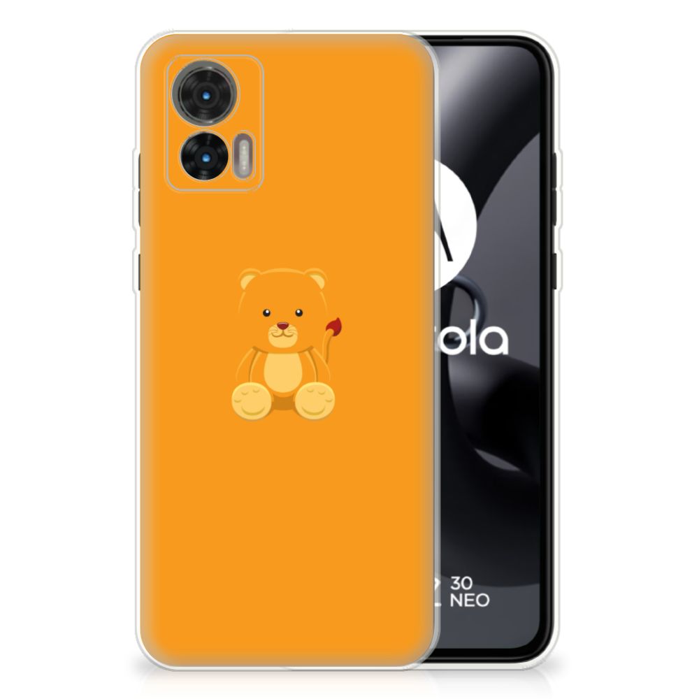 Motorola Edge 30 Neo Telefoonhoesje met Naam Baby Beer B2C Telecom