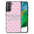 Samsung Galaxy S21FE Telefoon Hoesje Flowers Pink DTMP B2C Telecom