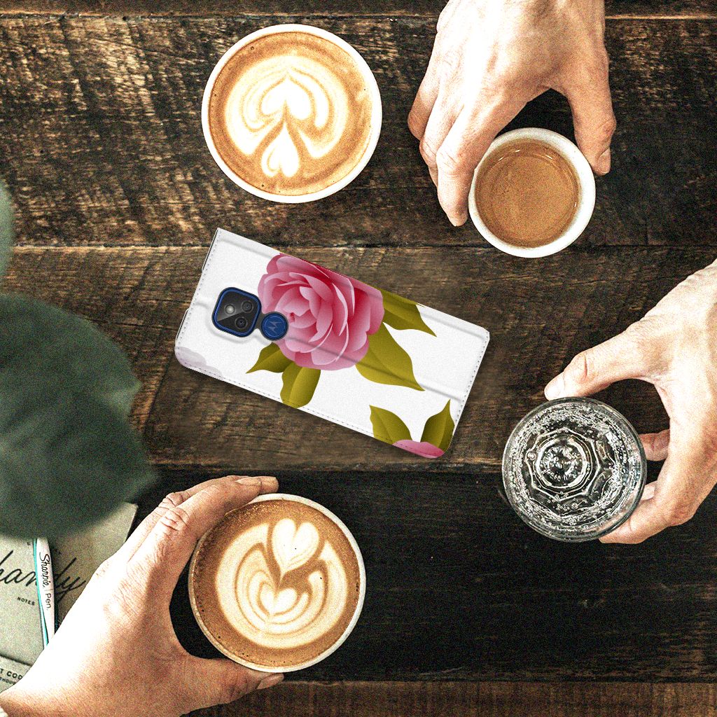 Motorola Moto G9 Play Smart Cover Roses - B2C Telecom