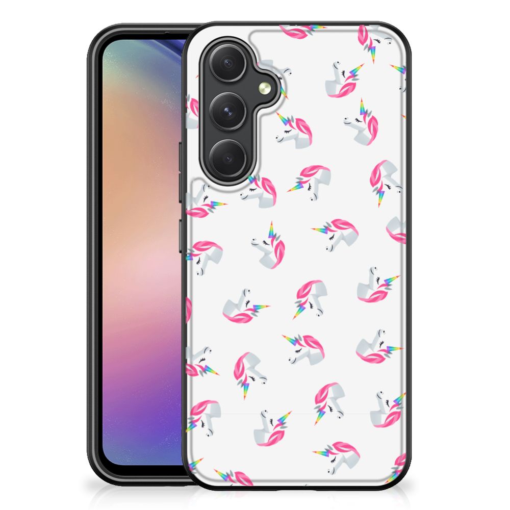 Back Case voor Samsung Galaxy A54 Unicorns