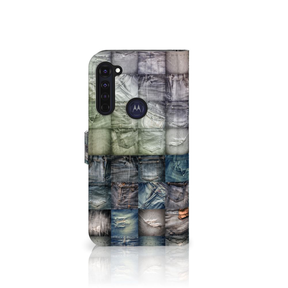 Wallet Case met Pasjes Motorola Moto G Pro Spijkerbroeken